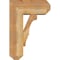 Ekena Millwork Balboa Craftsman Rough Sawn Bracket w/ Offset Brace, Western Red Cedar, 8"W x 18"D x 26"H BKT0806X18X26BOA04RWR - alternate 2
